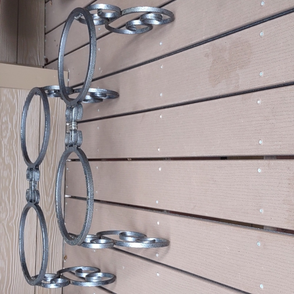 Dog food stand, metal, stainless steel